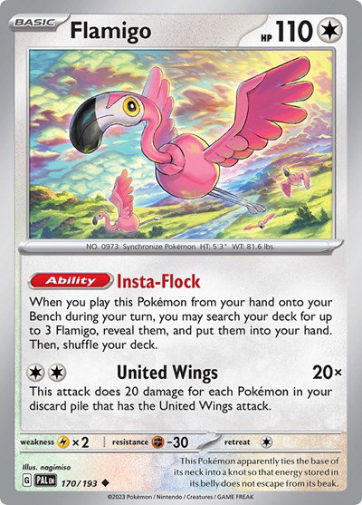 Flamigo 170/193 — Paldea Evolved