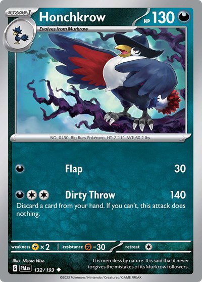 Honchkrow 132/193 — Paldea Evolved