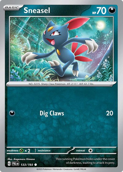 Sneasel 133/193 — Paldea Evolved