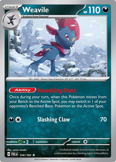 Weavile 134/193 — Paldea Evolved