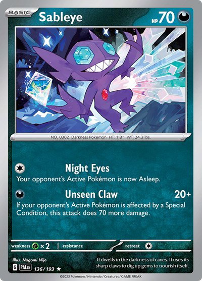 Sableye 136/193 — Paldea Evolved