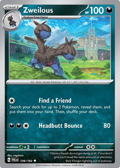 Zweilous 139/193 — Paldea Evolved
