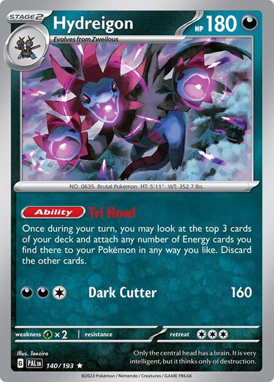Hydreigon 140/193 — Paldea Evolved