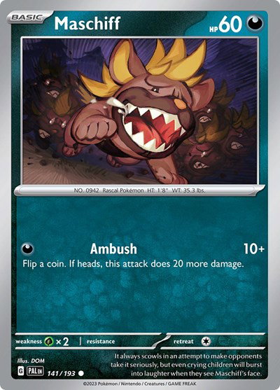Maschiff 141/193 — Paldea Evolved