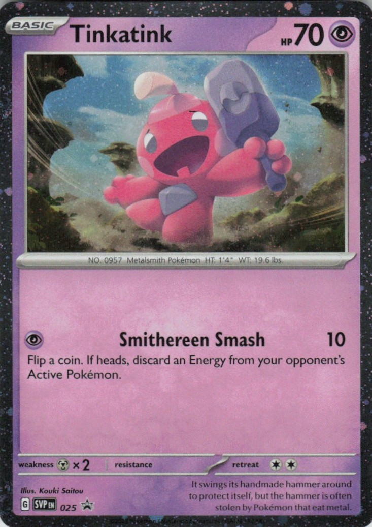 Tinkatink (Cosmo Holofoil) 025 — Scarlet & Violet Promo