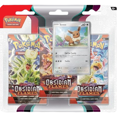 Obsidian Flames 3 Pack Blister [Eevee]