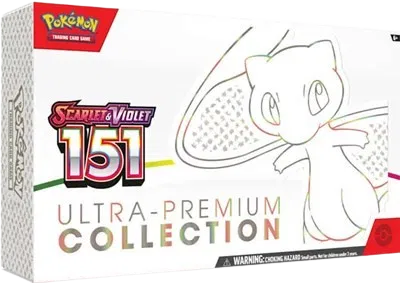 pokemon 151 booster box ultra premium collection Scarlet & Violet Ultra-Premium Protector made with 0.50mm thick PET Acid-Free Plastic 5 Protectors 14.8w x 3.6d x 8.7h inches Logo embossed on the bottom of protector Easy crease edges so protector is super rigid when constructed Lay Flat Lids technology so theres little to no bowing of side flaps Pokemon TCG Scarlet & Violet