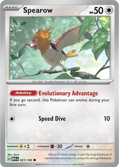 Spearow 021/165 — SV: 151