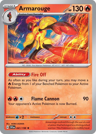 Armarouge - 041/198 (Line Holo) 041/198 — Scarlet & Violet Promo