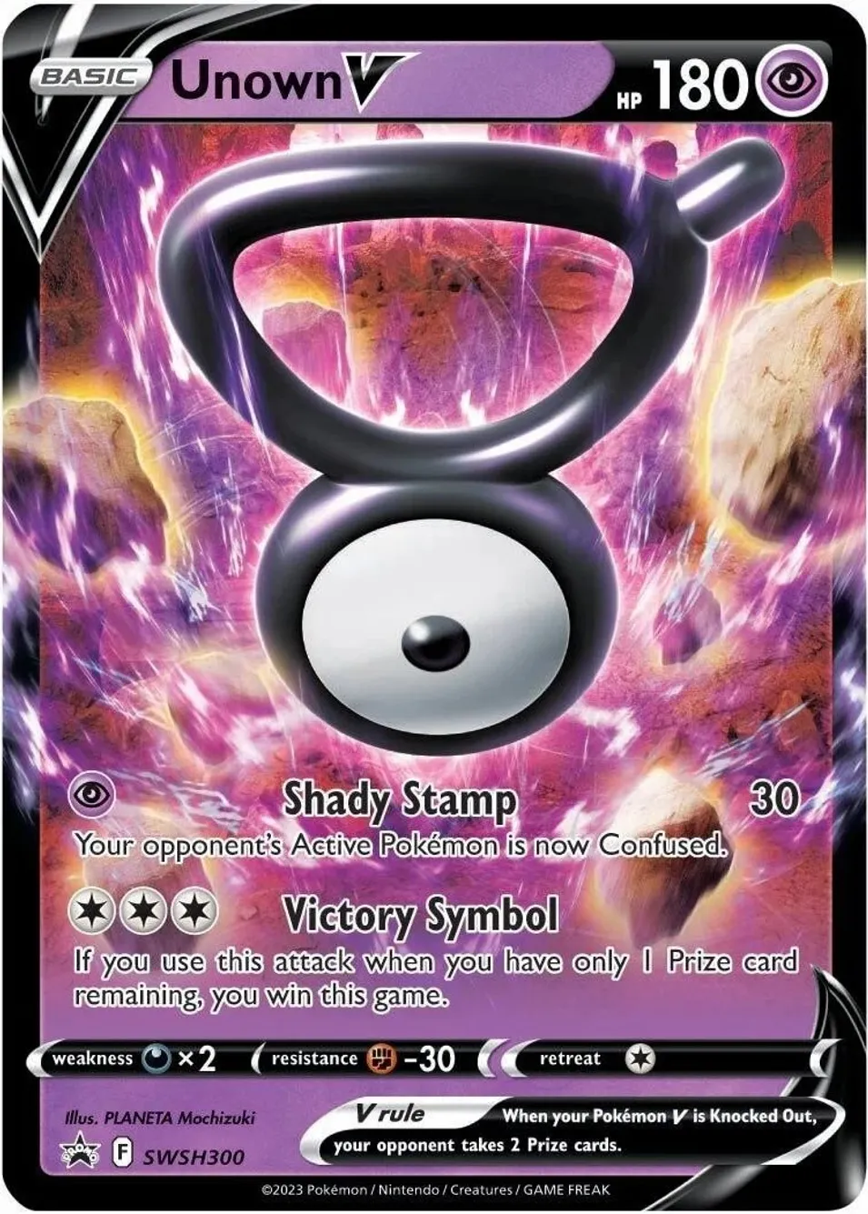 Unown V SWSH300 — Sword & Shield Promo