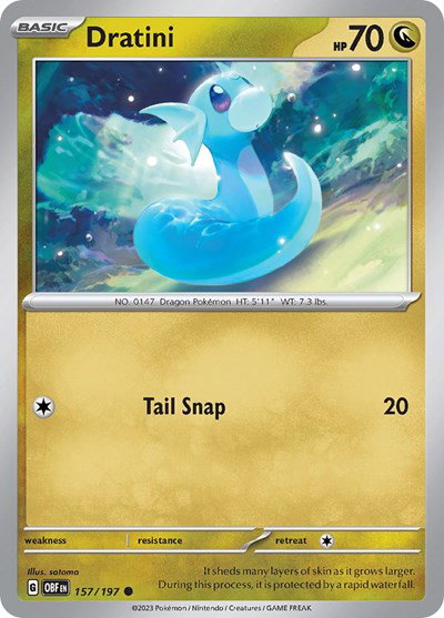 Dratini 157/197 — Obsidian Flames