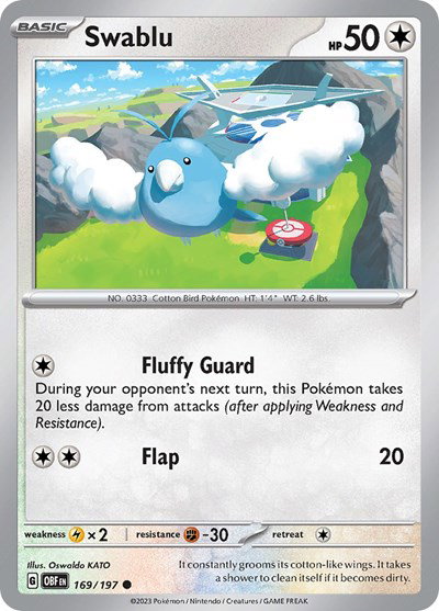 Swablu 169/197 — Obsidian Flames