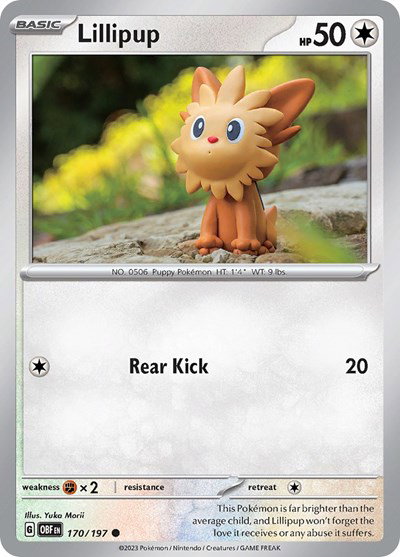Lillipup 170/197 — Obsidian Flames