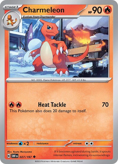 Charmeleon 027/197 — Obsidian Flames
