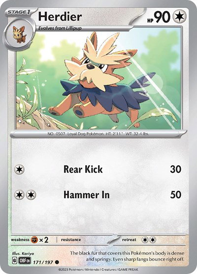 Herdier 171/197 — Obsidian Flames