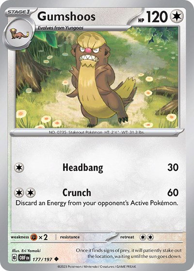 Gumshoos 177/197 — Obsidian Flames