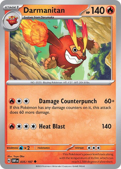 Darmanitan 035/197 — Obsidian Flames