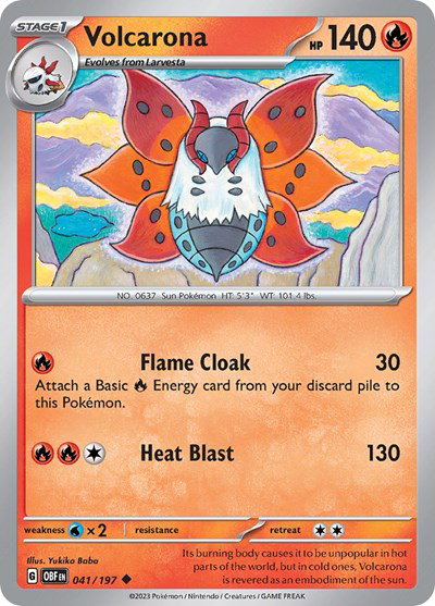 Volcarona 041/197 — Obsidian Flames