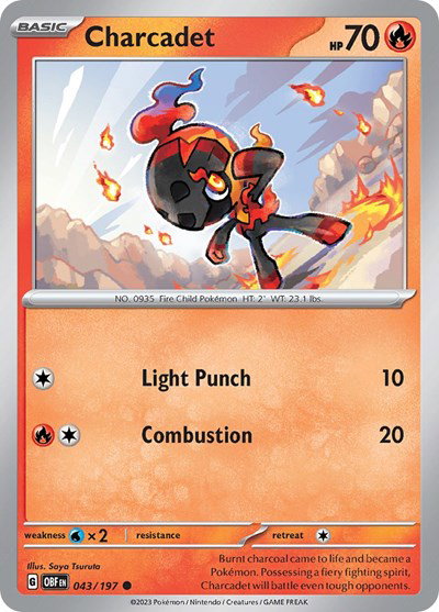 Charcadet 043/197 — Obsidian Flames