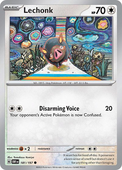 Lechonk 181/197 — Obsidian Flames