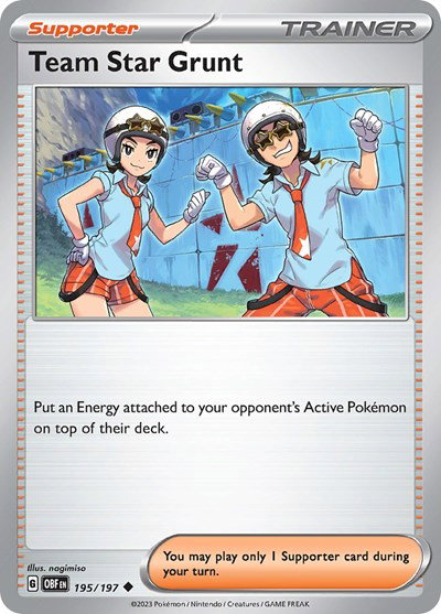 Team Star Grunt 195/197 — Obsidian Flames