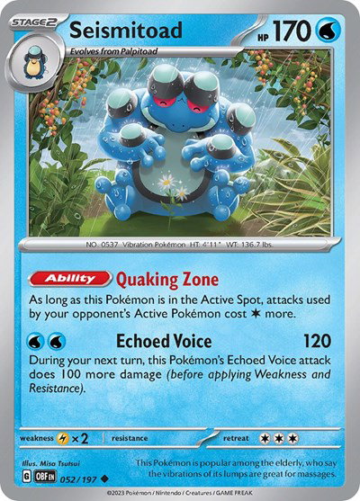 Seismitoad 052/197 — Obsidian Flames