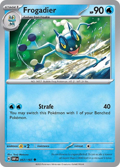 Frogadier 057/197 — Obsidian Flames