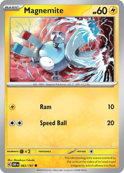 Magnemite 063/197 — Obsidian Flames
