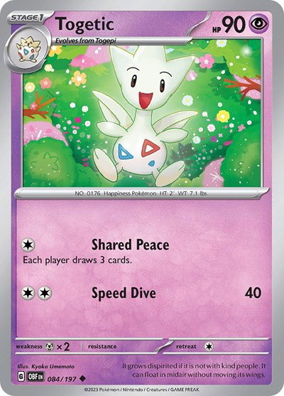 Togetic 084/197 — Obsidian Flames