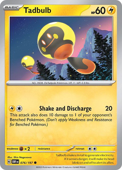 Tadbulb 076/197 076/197 — Obsidian Flames