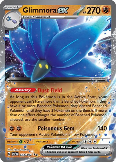 Glimmora ex 123/197 — Obsidian Flames