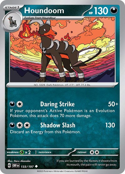 Houndoom 133/197 — Obsidian Flames