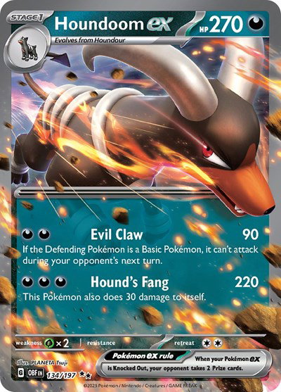 Houndoom ex 134/197 — Obsidian Flames
