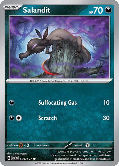 Salandit 139/197 — Obsidian Flames