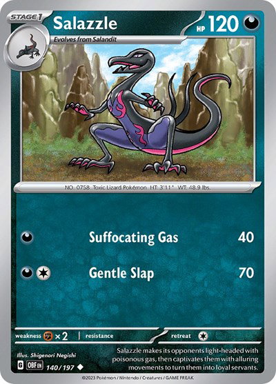 Salazzle 140/197 — Obsidian Flames