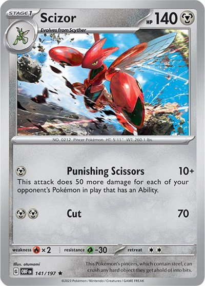 Scizor 141/197 — Obsidian Flames