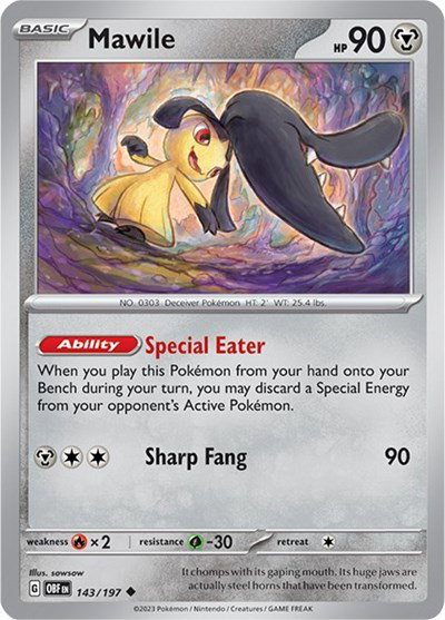 Mawile 143/197 — Obsidian Flames