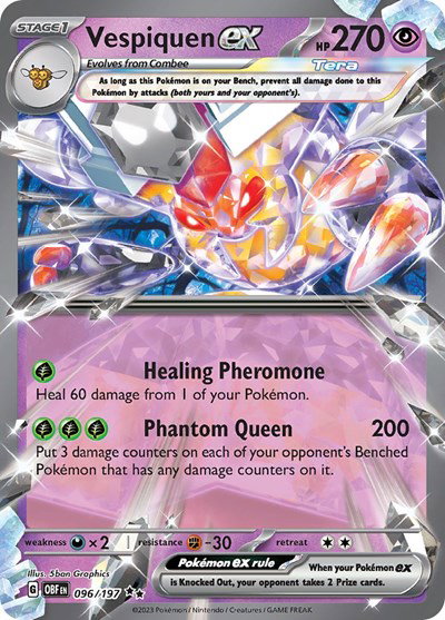 Vespiquen ex 096/197 — Obsidian Flames