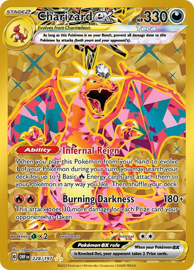 Pokemon Obsidian Flames Charizard ex 228/197