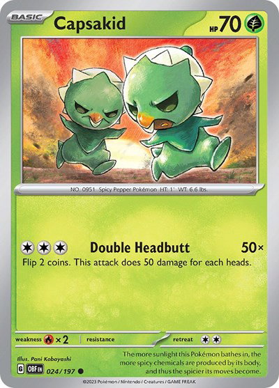 Capsakid 024/197 — Obsidian Flames