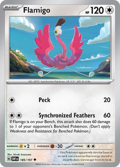 Flamigo 185/197 — Obsidian Flames