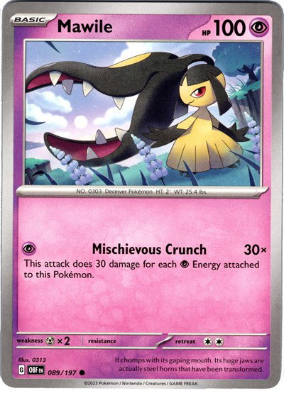 Mawile 089/197 — Obsidian Flames