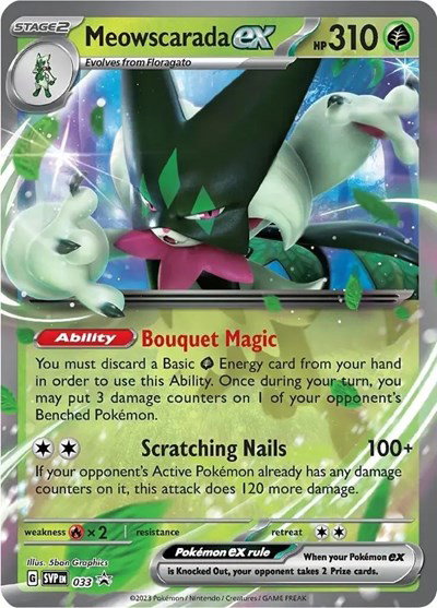 Meowscarada ex 033 — Scarlet & Violet Promo