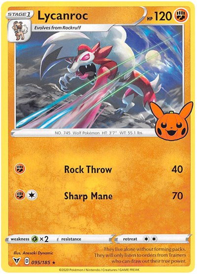 Lycanroc 095/185 — Trick or Trade BOOster Bundle 2023