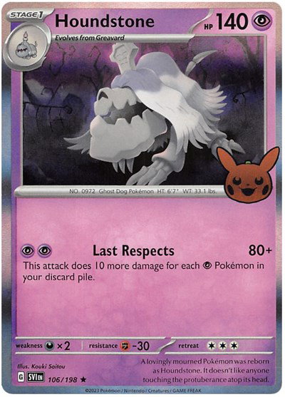 Houndstone 106/198 — Trick or Trade BOOster Bundle 2023