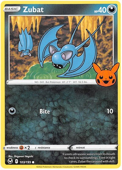 Zubat 103/195 — Trick or Trade BOOster Bundle 2023