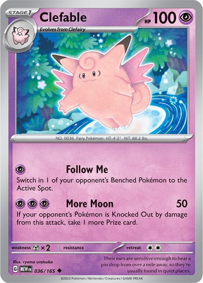 Clefable 036/165 — SV: 151