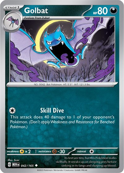 Golbat 042/165 — SV: 151
