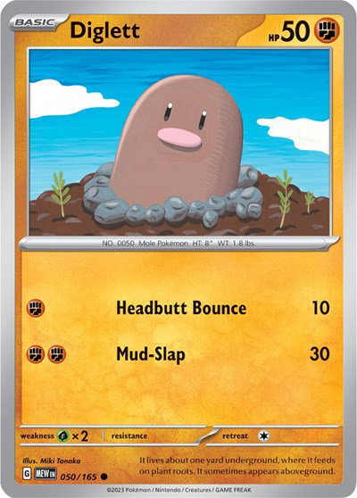 Diglett 050/165 — SV: 151