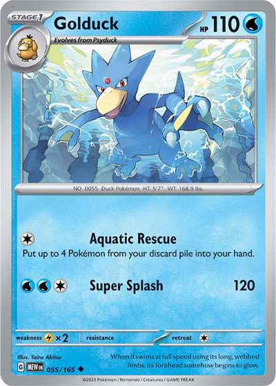 Golduck 055/165 — SV: 151